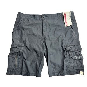 Unionbay NEW grey men’s cargo‎ shorts 100% cotton SZ 42